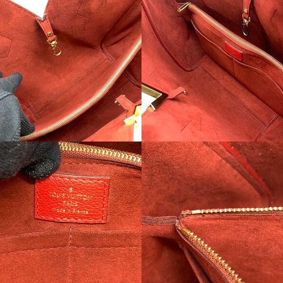 Louis Vuitton Kimono MM Tote Bag Brown Red - Picture 5 of 6
